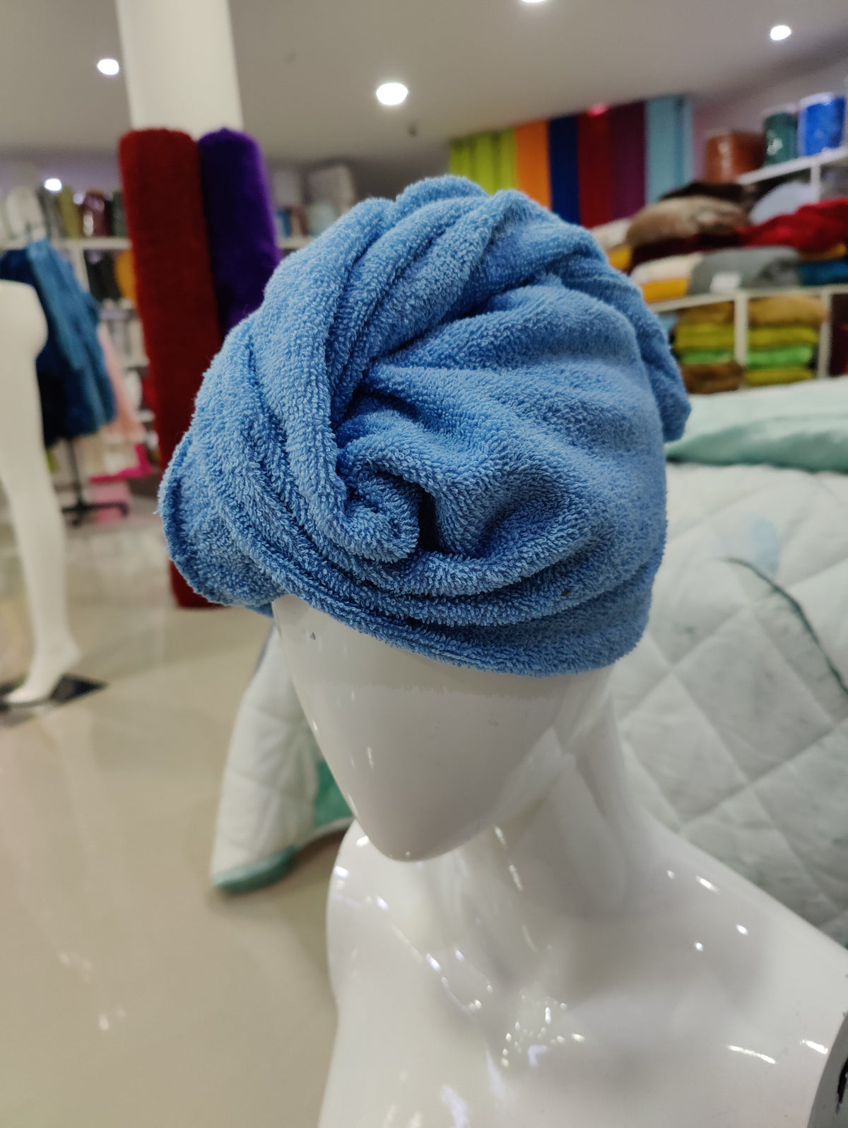 Turbante Azul 100%Algodão