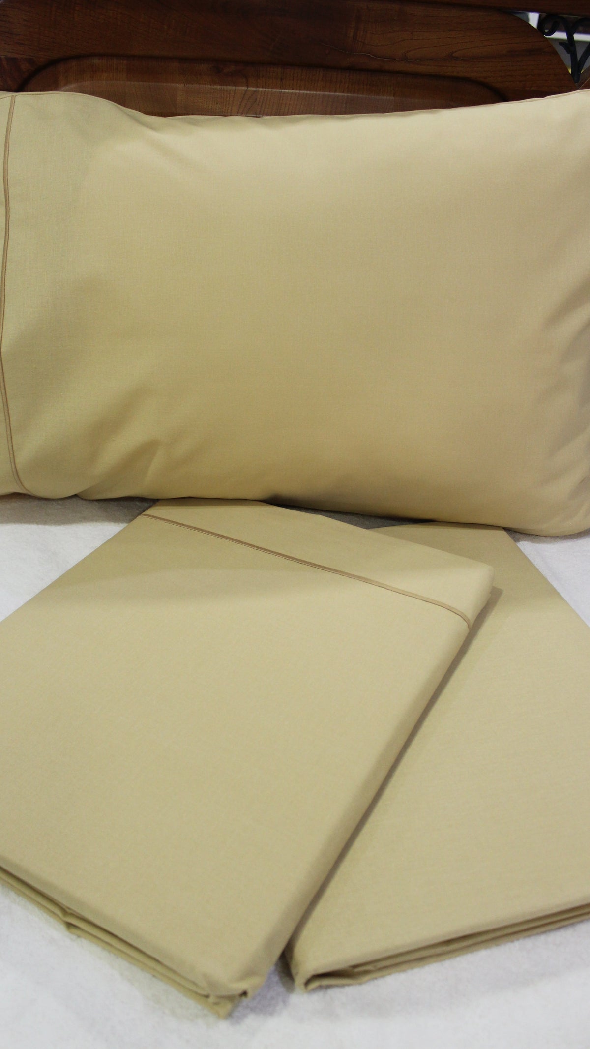 Jogo Cama Super King 200x200 100%Algodão Amarelo