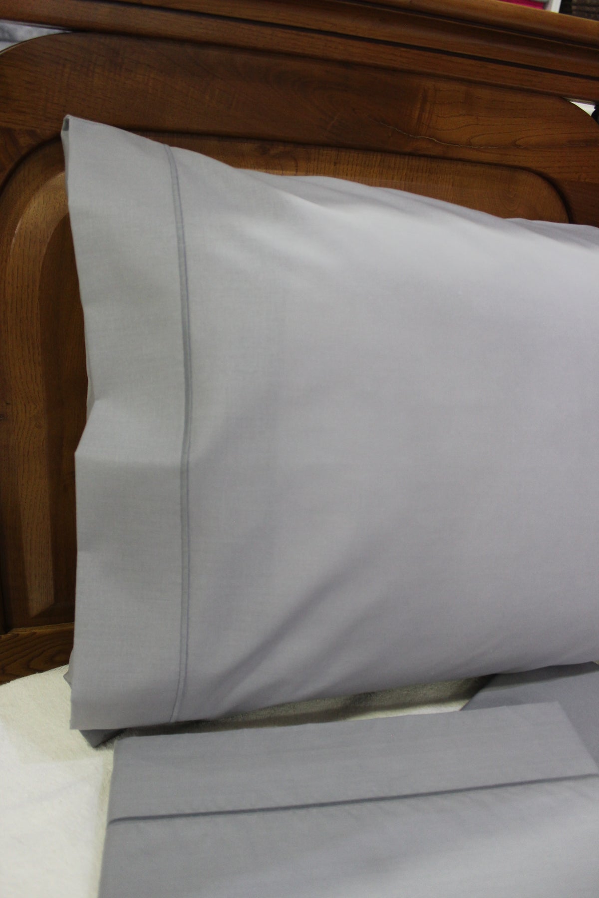 Jogo Cama Liso 100%Algodão Cinza