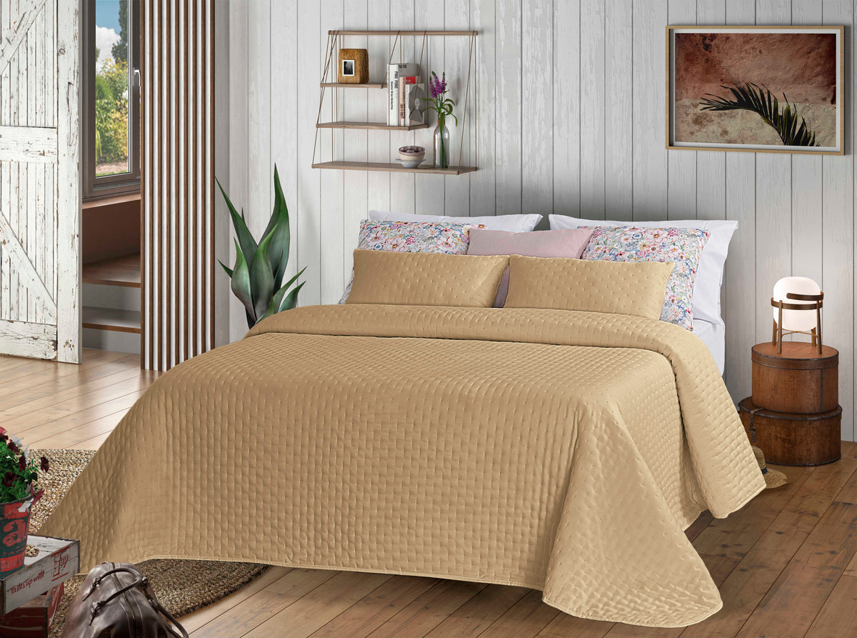 Colcha Casal Taupe