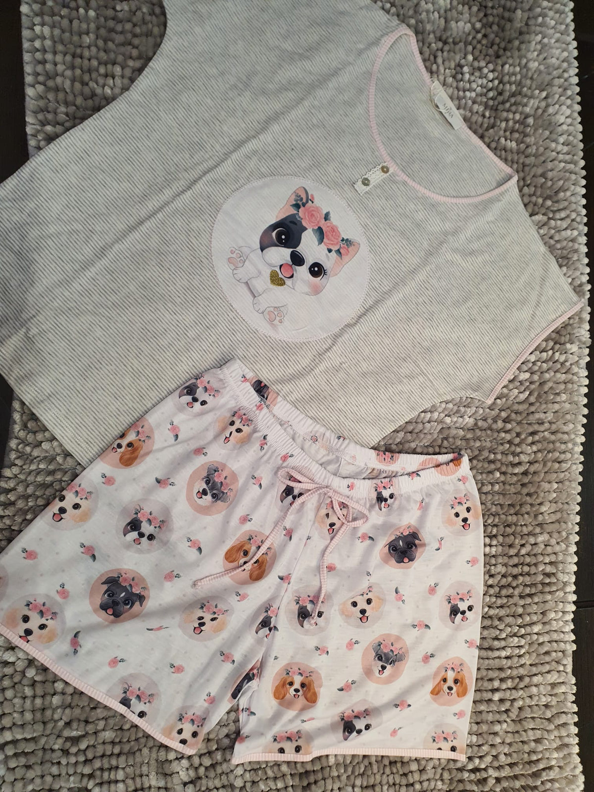 Pijama Senhora Calção 100%Algodão