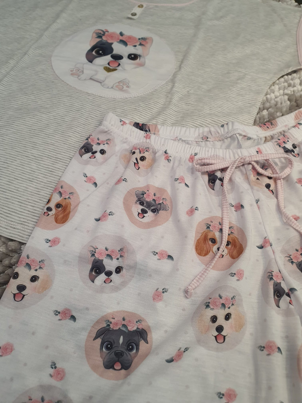Pijama Senhora Calção 100%Algodão