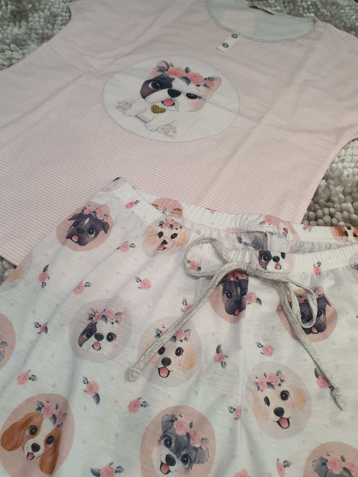 Pijama Senhora Calção 100%Algodão