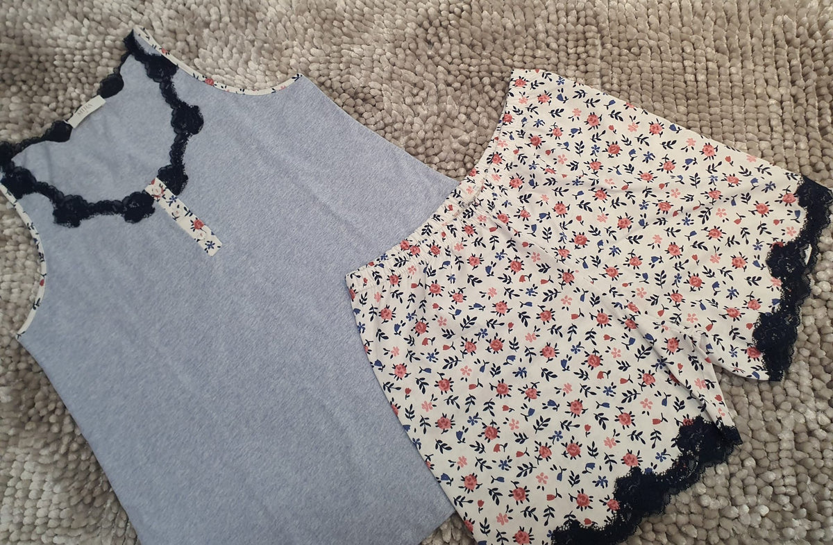 Pijama Senhora Calção 100%Algodão